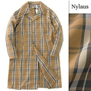 ナイラス(Nylaus)の新品 NYLAUS ナイラス 春 秋 チェック ステンカラー コート M(ステンカラーコート)