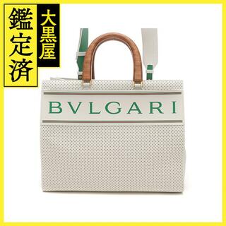 BVLGARIブルガリ ハンドバッグ ウール 緑系 イタリア製 良品 正規品-