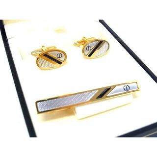 ダンヒル(Dunhill)の■美品■ dunhill ダンヒル カフス カフリンクス ネクタイピン タイクリップ アクセサリー 2点セット ゴールド系×シルバー系 DD3526(その他)