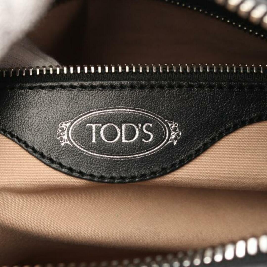 TOD'S(トッズ)のDスタイリング ハンドバッグ レザー ブラック クロコ型押し 2WAY レディースのバッグ(ハンドバッグ)の商品写真