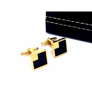 ダンヒル(Dunhill)の■極美品■ dunhill ダンヒル カフス カフリンクス アクセサリー ビジネス 紳士 メンズ ブラック系×ゴールド系 DD1538(その他)