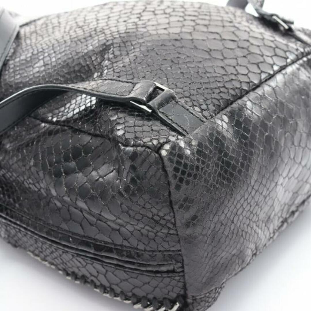 Stella McCartney(ステラマッカートニー)のFALABELLA ファラベラ ミニリュック バックパック フェイクレザー ブラック パイソン型押し レディースのバッグ(リュック/バックパック)の商品写真