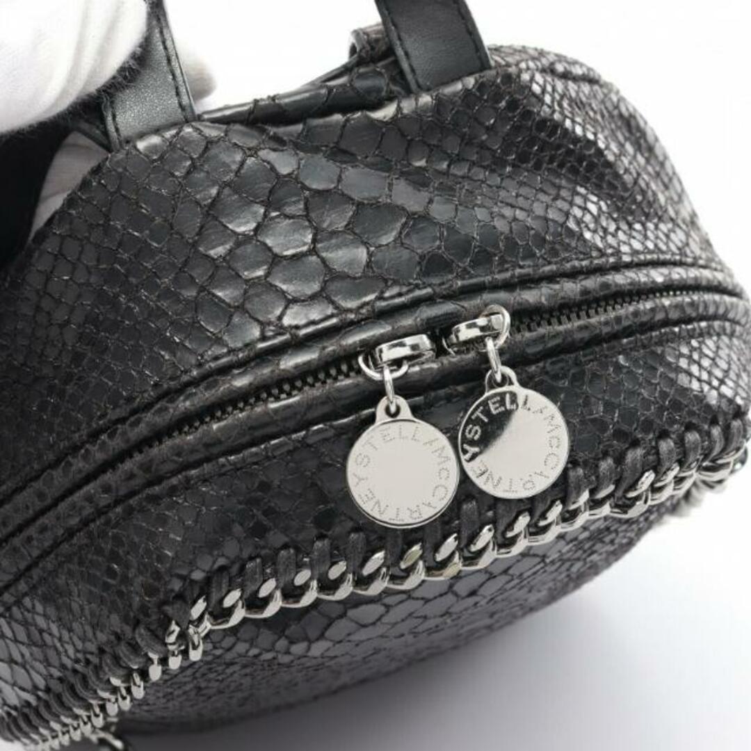 Stella McCartney(ステラマッカートニー)のFALABELLA ファラベラ ミニリュック バックパック フェイクレザー ブラック パイソン型押し レディースのバッグ(リュック/バックパック)の商品写真