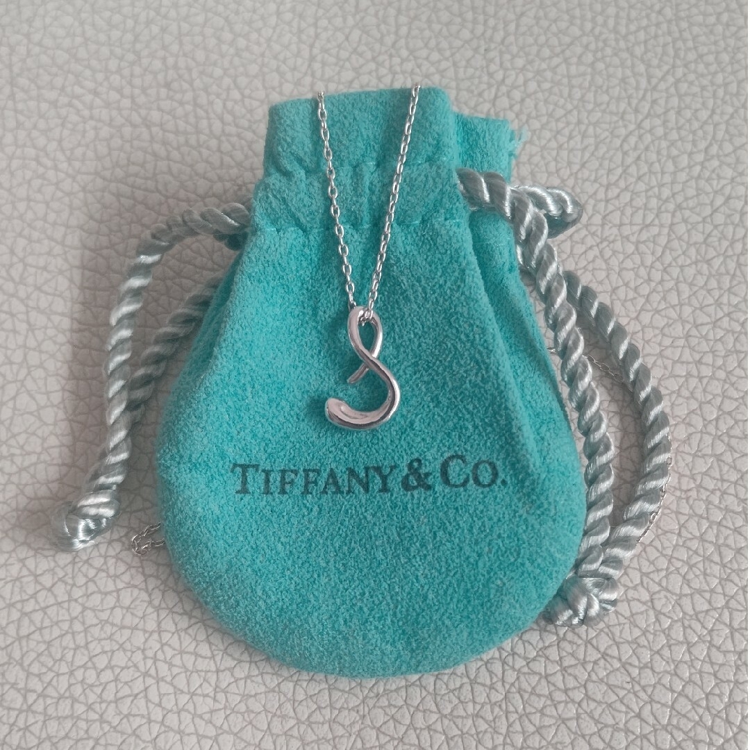 ★レア [Tiffany] Elsaa Peretti  イニシャルペンダントSアクセサリー