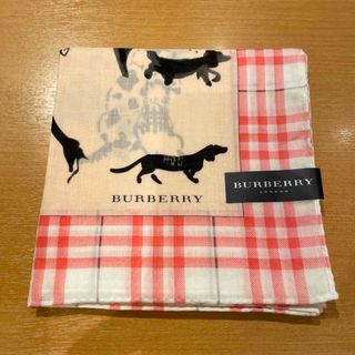 バーバリー(BURBERRY)のバーバリー大判ハンカチーフピンク(ハンカチ)