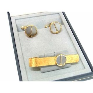 ダンヒル(Dunhill)の■美品■ dunhill ダンヒル カフス カフリンクス ネクタイピン タイクリップ アクセサリー 2点セット メンズ ゴールド系 DD2604(その他)