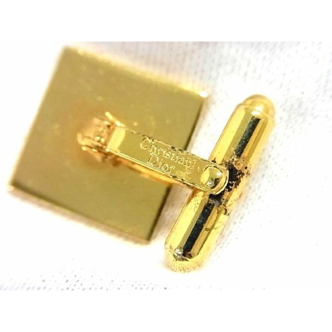 Dior(ディオール)の■美品■ ChristianDior ディオール カフス カフリンクス カフスボタン アクセサリー ビジネス 紳士 メンズ ゴールド系 DD1531 メンズのアクセサリー(その他)の商品写真