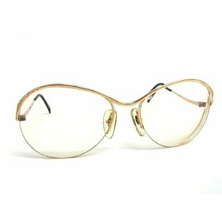 ディオール(Dior)のChristianDior クリスチャンディオール 58&amp;#9723;18 度入り メガネ 眼鏡 レディース ゴールド系×ブラック系 DD5214(サングラス/メガネ)