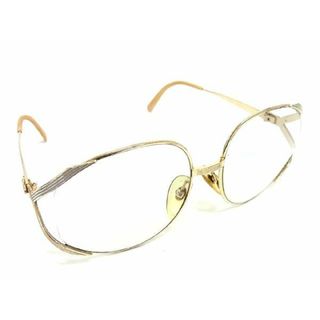 ディオール(Dior)のChristianDior クリスチャンディオール 度入り メガネ 眼鏡 レディース ゴールド系 DD3950(サングラス/メガネ)