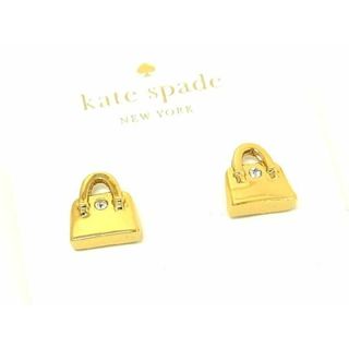 ケイトスペードニューヨーク(kate spade new york)の■美品■ kate spade ケイトスペード ラインストーン バッグ ピアス アクセサリー レディース ゴールド系 DD3161(その他)