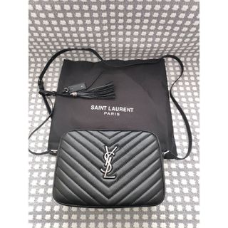 ほぼ未使用☆ イヴサンローラン ロゴプレート YSL ショルダーバッグ