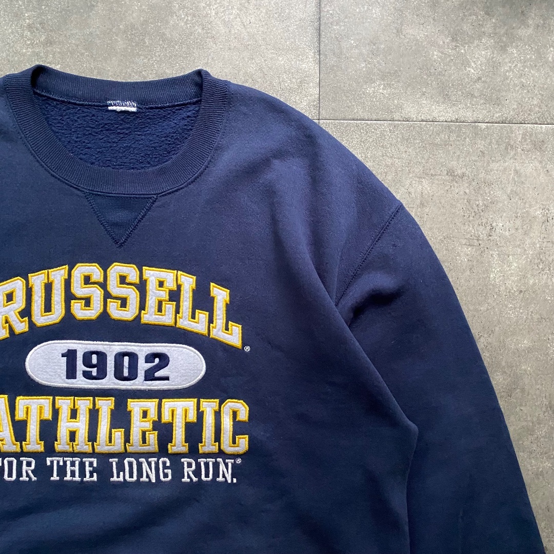 Russell Athletic(ラッセルアスレティック)の90s-00s ラッセルアスレチック スウェット L相当 ネイビー メンズのトップス(スウェット)の商品写真