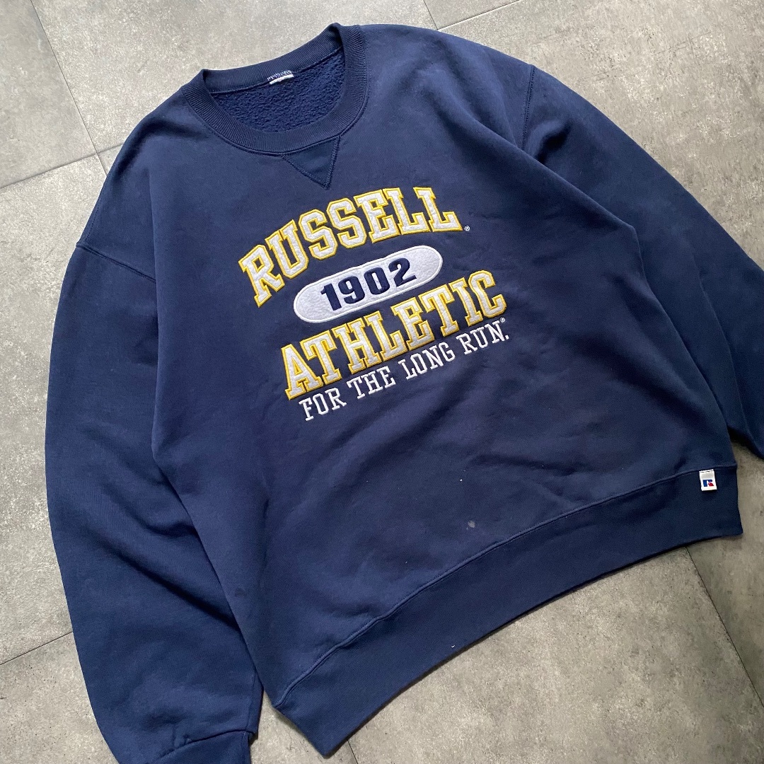 Russell Athletic(ラッセルアスレティック)の90s-00s ラッセルアスレチック スウェット L相当 ネイビー メンズのトップス(スウェット)の商品写真