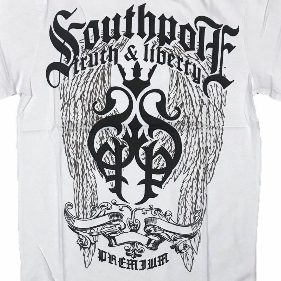 SOUTH POLE(サウスポール)のサウスポール truch ＆ liberry 長袖 Tシャツ ホワイト XXXL メンズのトップス(Tシャツ/カットソー(七分/長袖))の商品写真