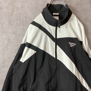 【極美品】◇Reebok◇メンズ◇ナイロンジャケット◇白・黒◇カジュアル