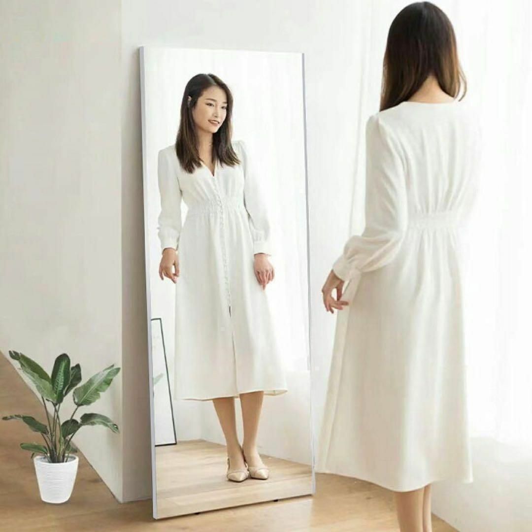 割れない 壁掛けミラー 全身 幅100×高さ160cm ゴールド 1851の通販 by