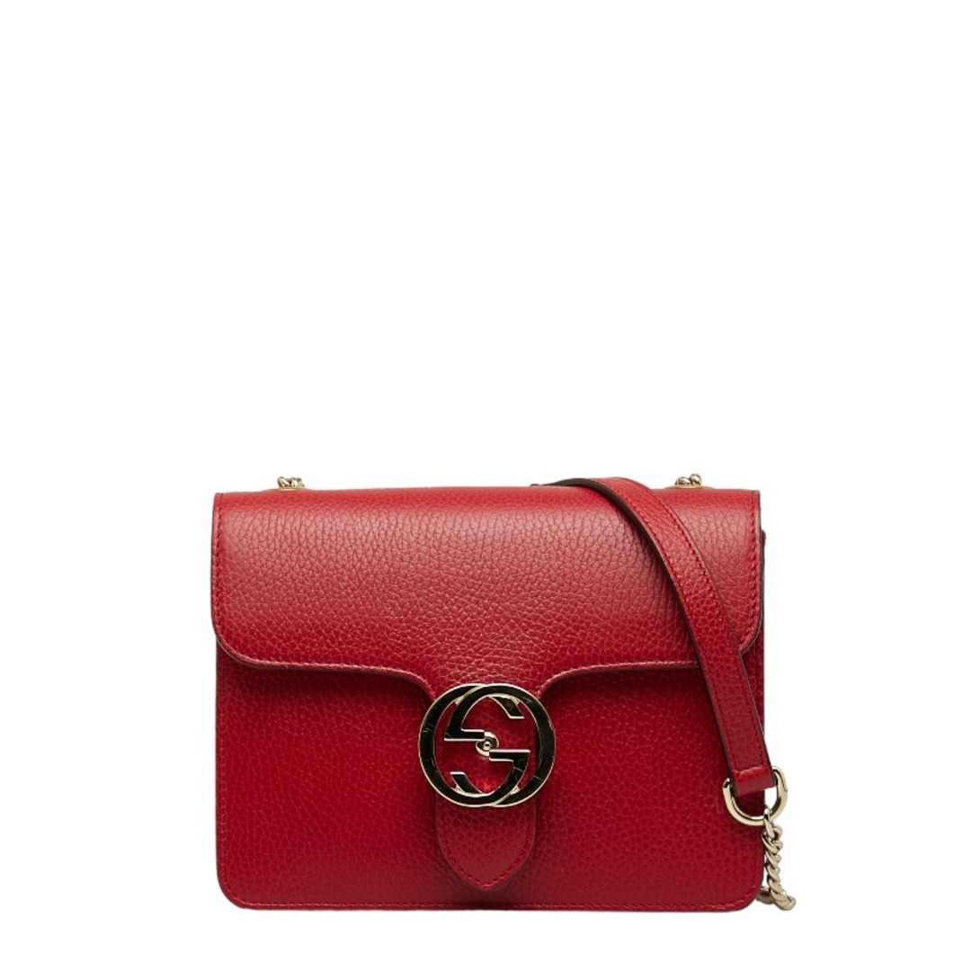 Gucci - グッチ インターロッキングG チェーン ショルダーバッグ