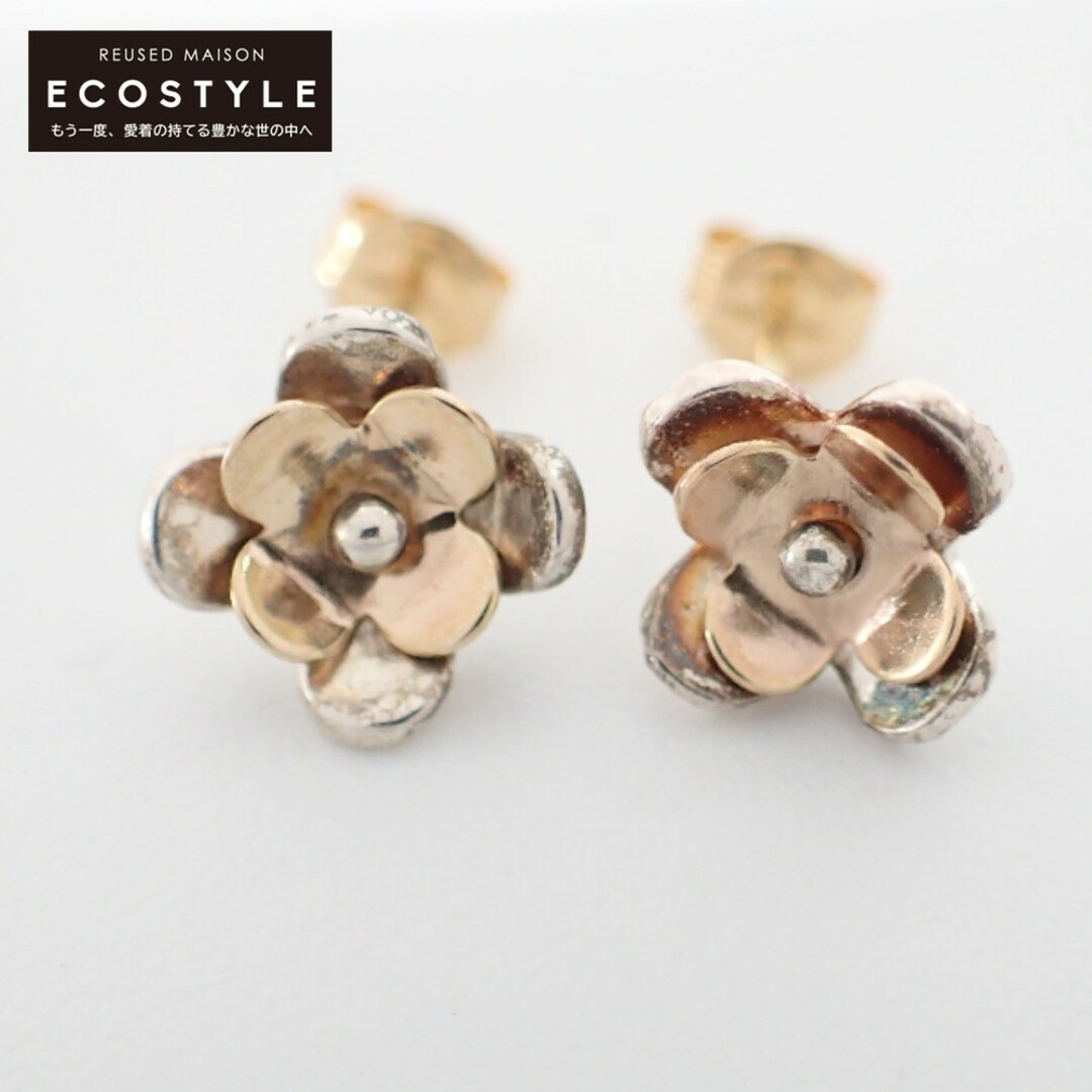 アクセサリーカオル Steven Alan スティーブンアラン別注 8233-599-1843 SV/K10/K18 AJISAI MOTIF STUDS EARRINGS アジサイモチーフ