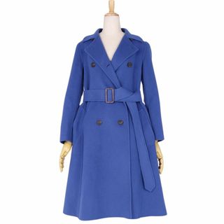 マックスマーラ(Max Mara)の極美品 マックスマーラ Max Mara WEEKEND cucito a mano コート トレンチコート ウール アウター レディース JI34 USA0 FB32(XS相当) ブルー(トレンチコート)