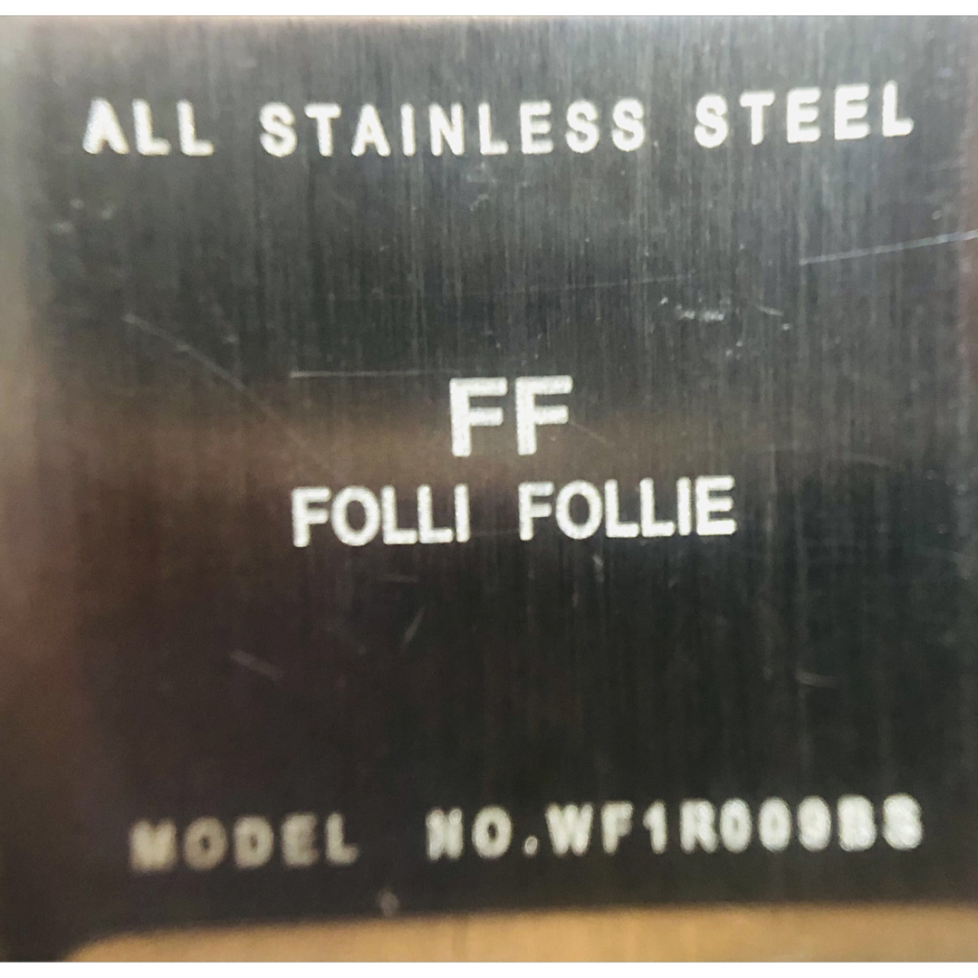 Folli Follie(フォリフォリ)の【再値下げ‼️】 💎フォリフォリ　レディース　文字盤ストーン　ゴールド時計　不動 レディースのファッション小物(腕時計)の商品写真