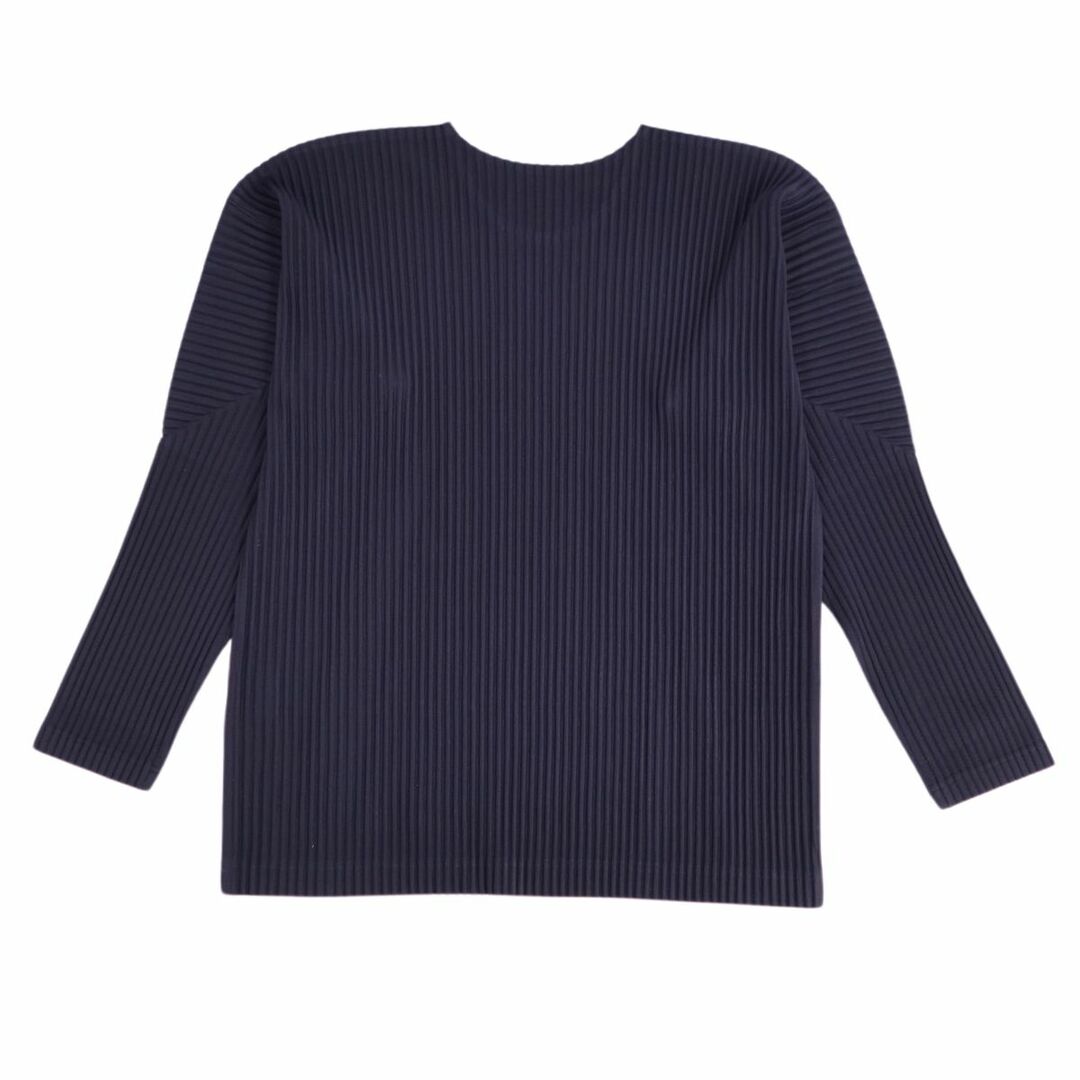 極美品 オムプリッセ イッセイミヤケ HOMME PLISSE ISSEY MIYAKE シャツ カットソー ロングスリーブ 無地 プリーツ トップス メンズ 3(L相当) ネイビー 極美品 オムプリッセ イッセイミヤケ HOMME PLISSE ISSEY MIYAKE シャツ カットソー ロングスリーブ 無地 プリーツ トップス メンズ 3(L相当) ネイビー