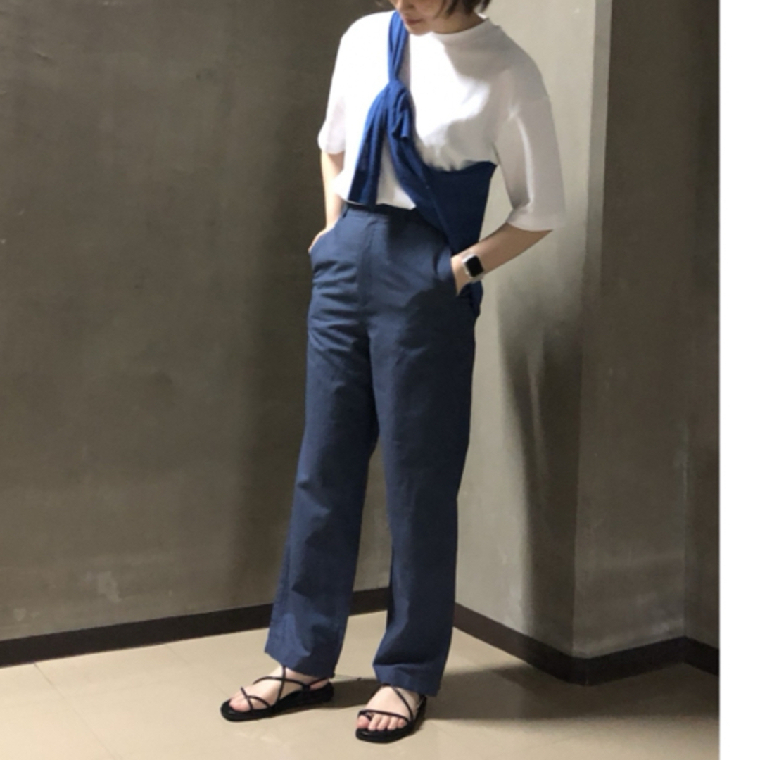 UNIQLO(ユニクロ)のUNIQLO  リネンストレートパンツ レディースのパンツ(カジュアルパンツ)の商品写真