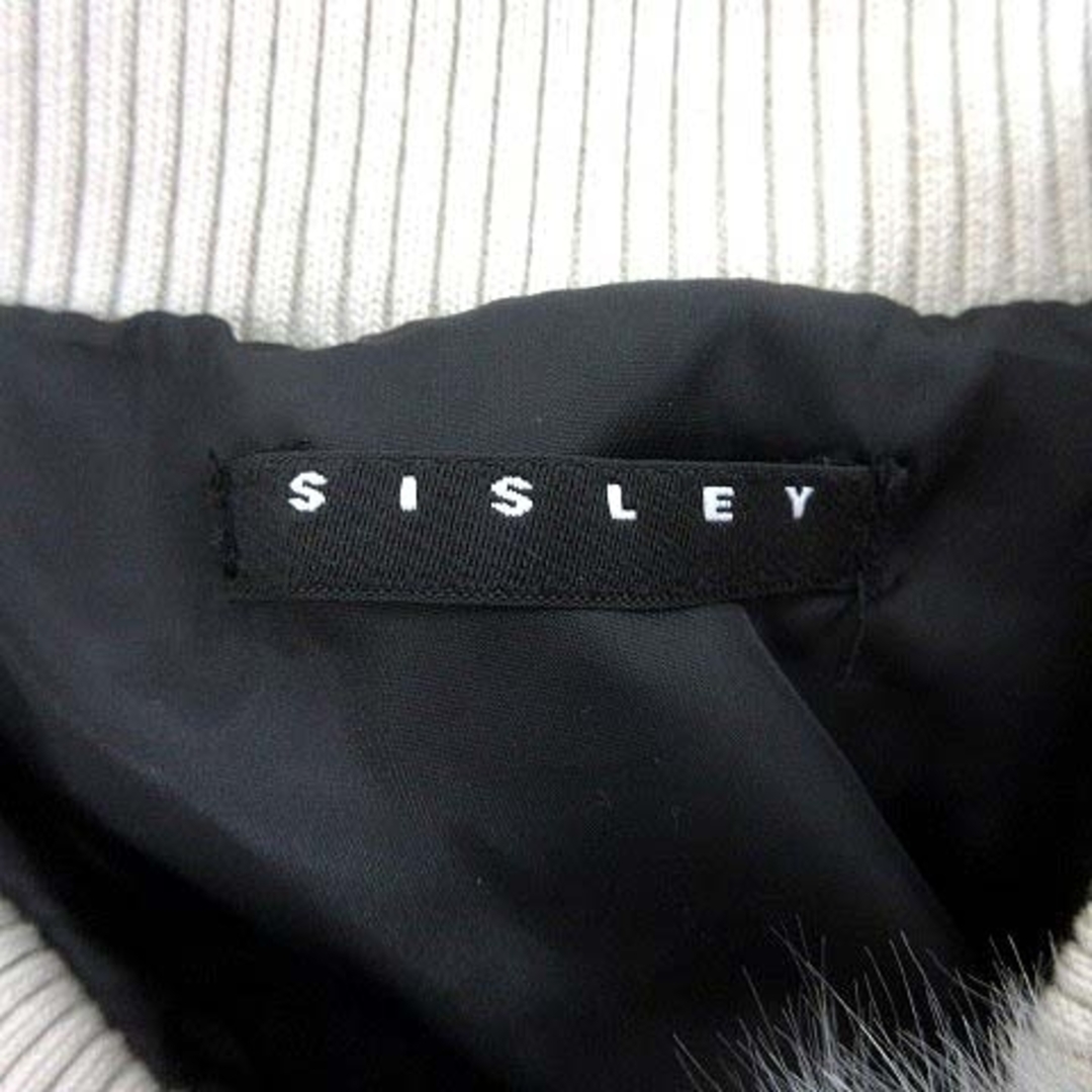 Sisley(シスレー)のSISLEY ジャケット ブルゾン フェイクファー 総裏地 2XL 黒 レディースのジャケット/アウター(ブルゾン)の商品写真