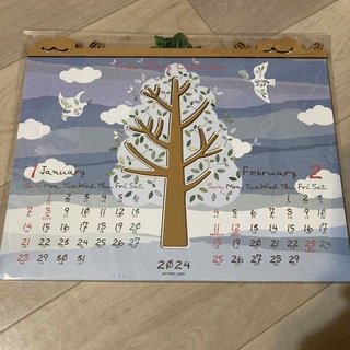 セール★新品未開封★2024年Treeストーリー壁掛けカレンダー(カレンダー/スケジュール)