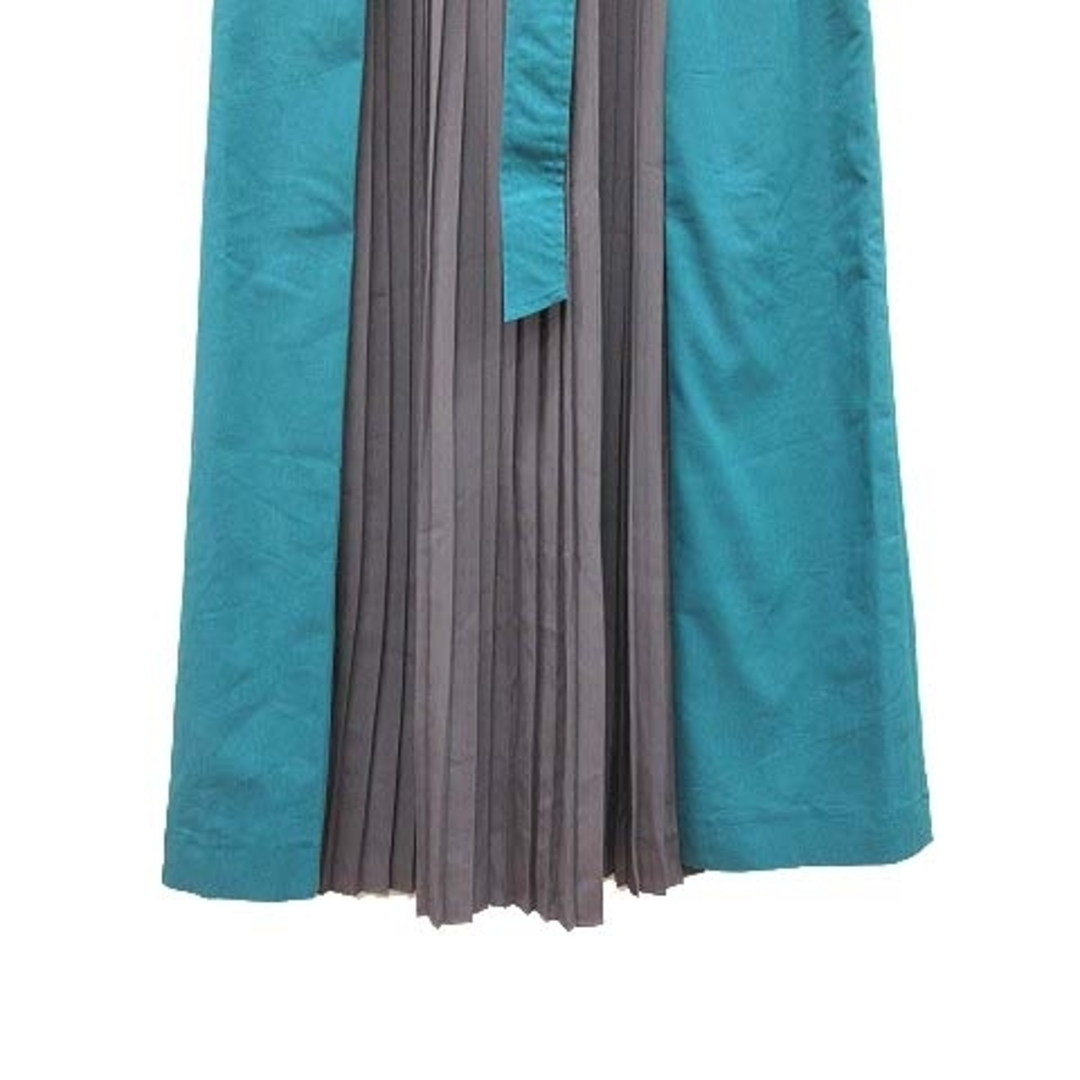 UNITED ARROWS green label relaxing(ユナイテッドアローズグリーンレーベルリラクシング)のグリーンレーベルリラクシング プリーツスカート ロング 36 青 ■MO レディースのスカート(ロングスカート)の商品写真