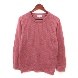 ザショップティーケー(THE SHOP TK)のザショップティーケー ニット セーター ケーブル 長袖 L ピンク(ニット/セーター)