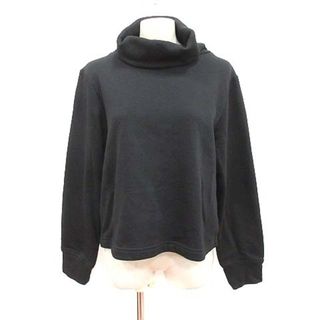 ザラ(ZARA)のザラ ZARA カットソー 長袖 オフネック 裏起毛 M 黒 ブラック ■MO(カットソー(長袖/七分))