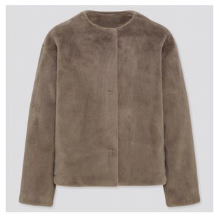 フリースノーカラージャケット UNIQLO 美品