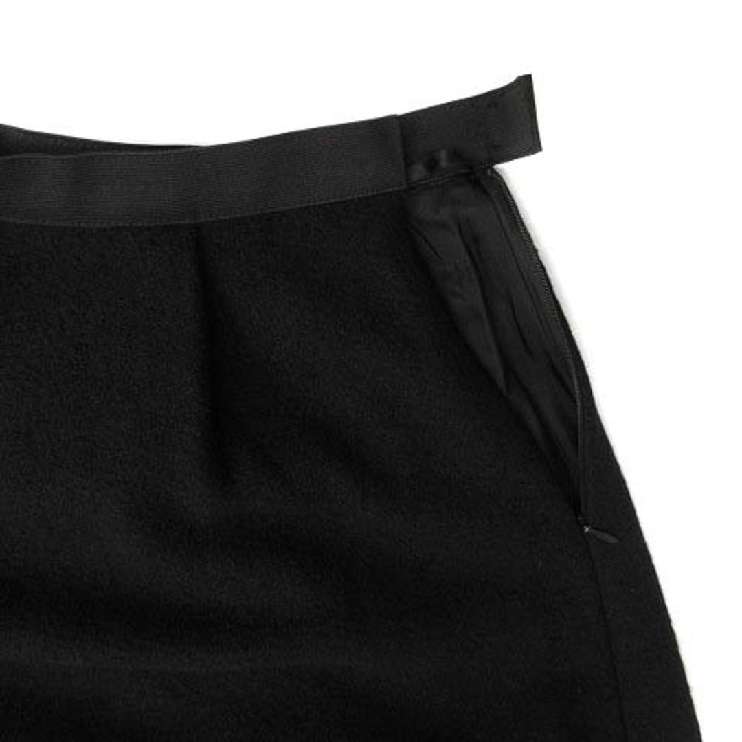 M'S GRACY(エムズグレイシー)のエムズグレイシー フレア スカート ウエストゴム ウール 黒 38 2020年 レディースのスカート(ひざ丈スカート)の商品写真