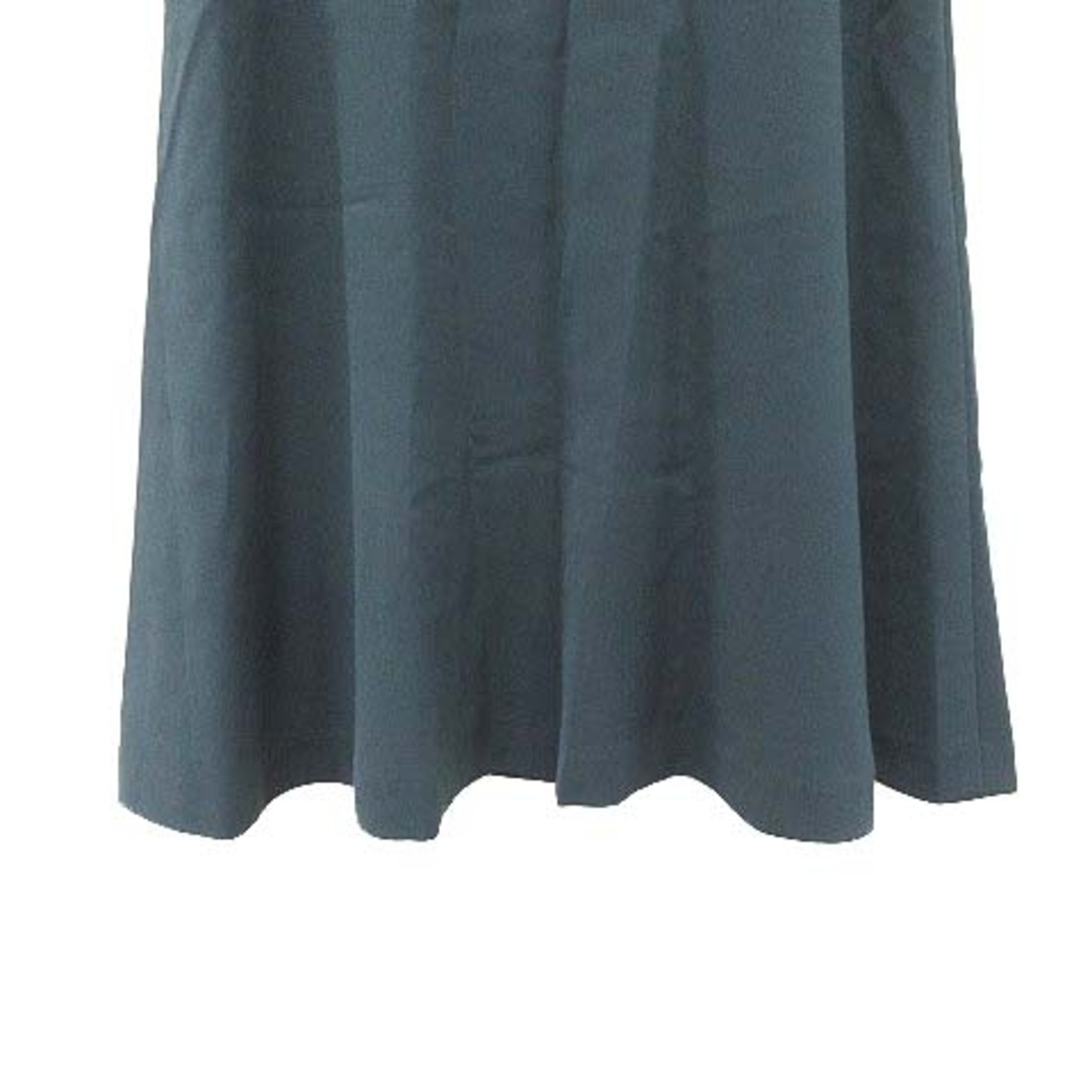 Demi-Luxe BEAMS(デミルクスビームス)のデミルクス ビームス フレアスカート ひざ丈 パイピング 36 緑 ■MO レディースのスカート(ひざ丈スカート)の商品写真