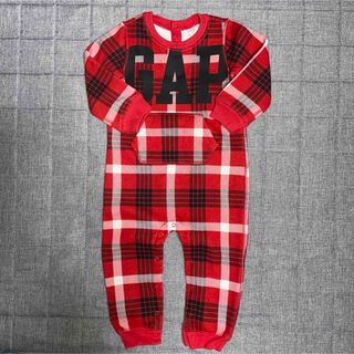 ベビーギャップ(babyGAP)の最安値‼️baby GAP 裏起毛　ロンパース　カバーオール　90(その他)