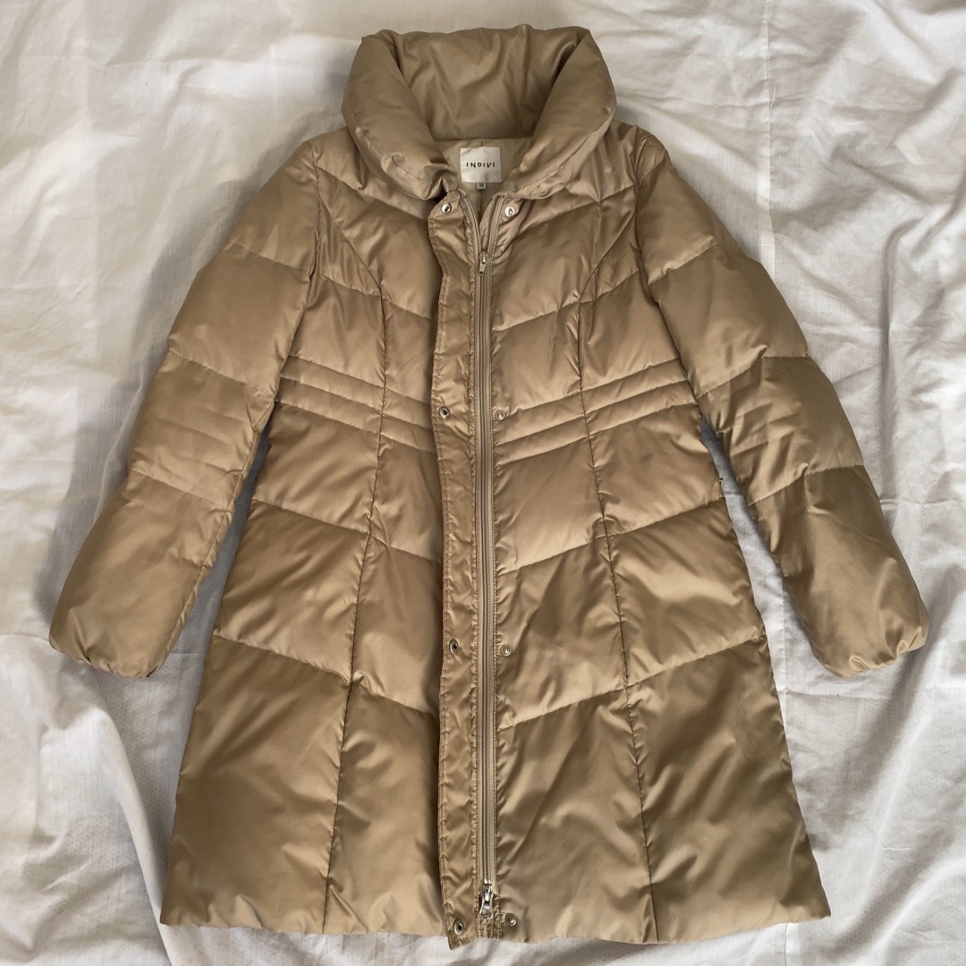 INDIVI - 美品!インディヴィ ダウンコート ロング ショールカラー A