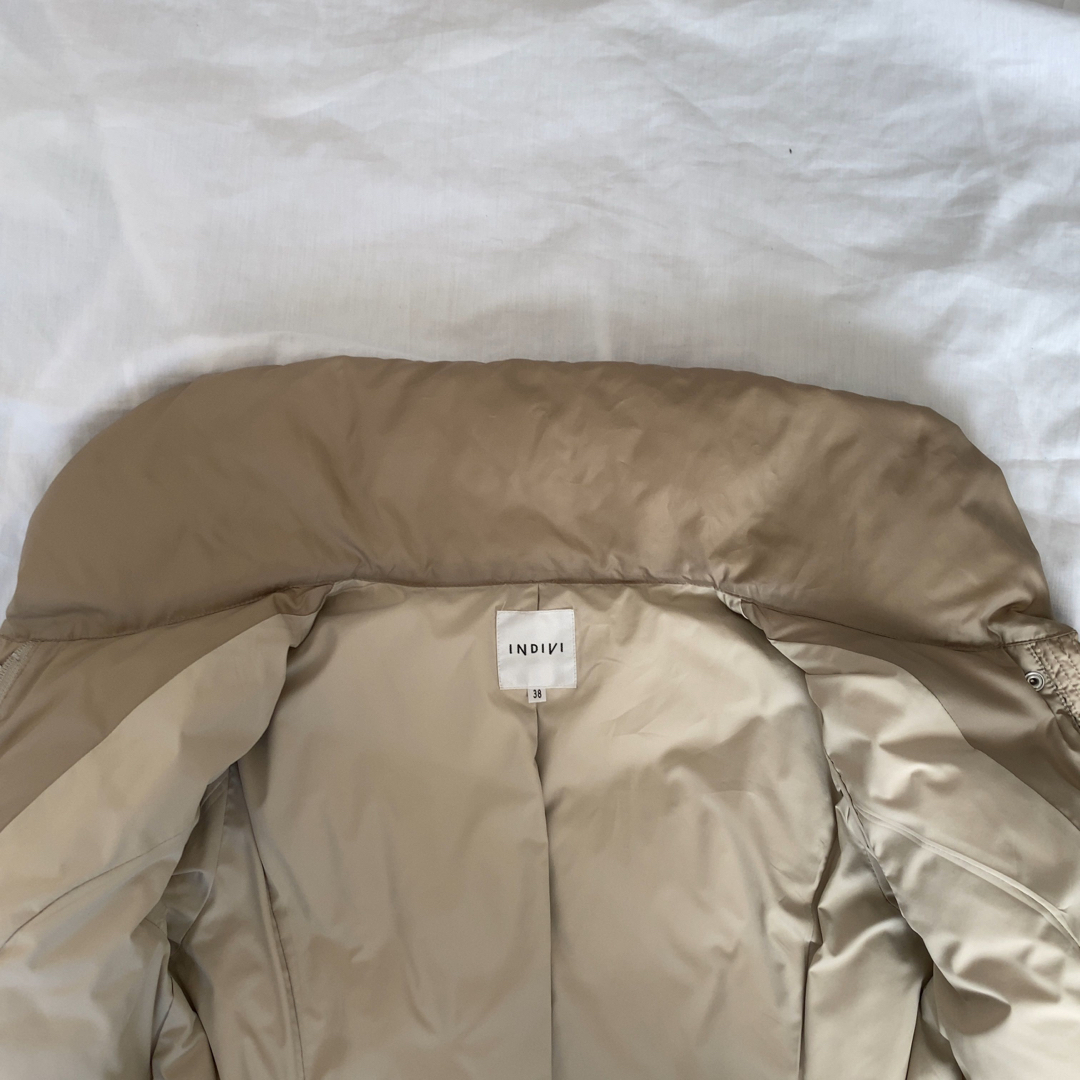 INDIVI - 美品!インディヴィ ダウンコート ロング ショールカラー A