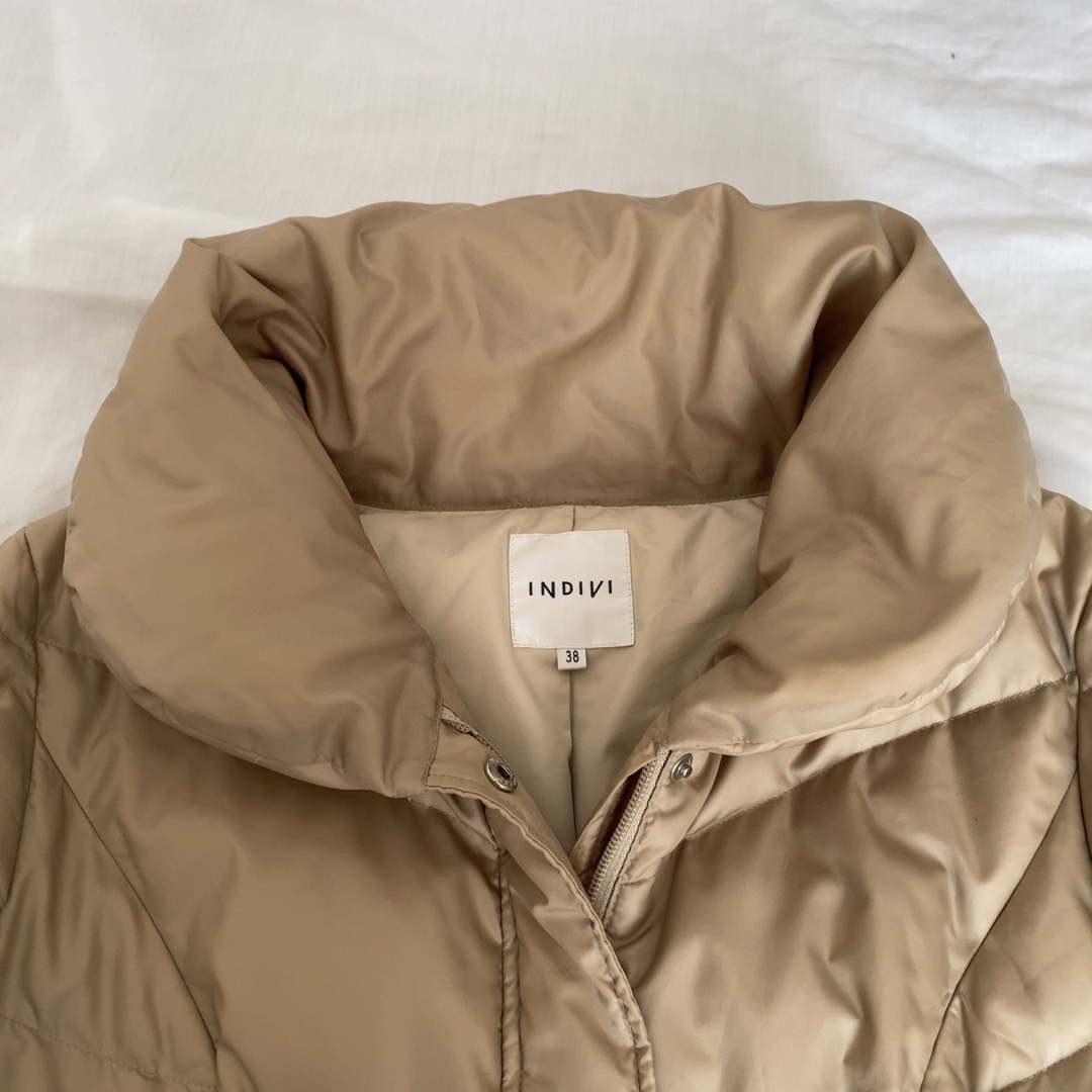 INDIVI - 美品!インディヴィ ダウンコート ロング ショールカラー A