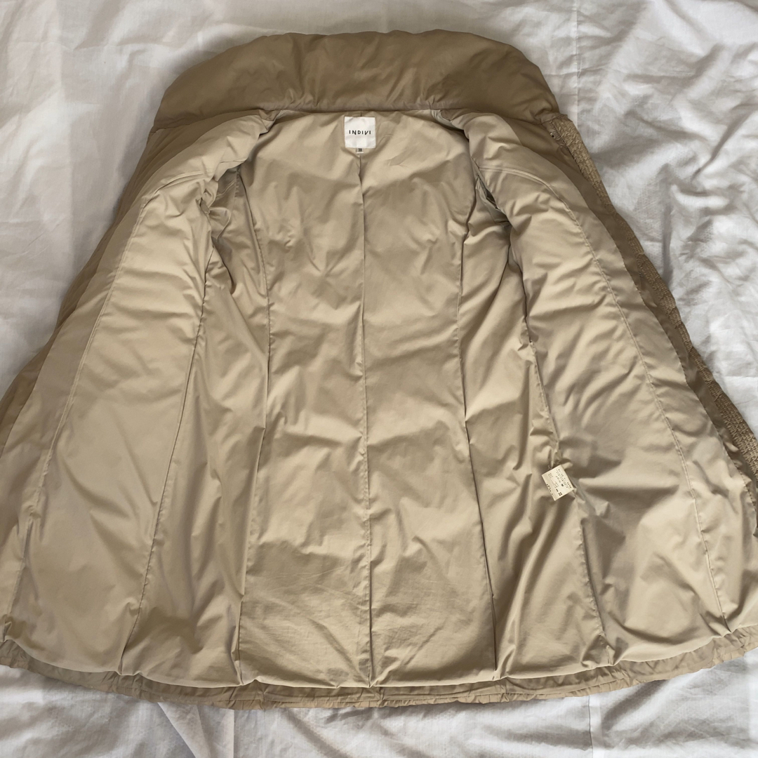 INDIVI - 美品!インディヴィ ダウンコート ロング ショールカラー A