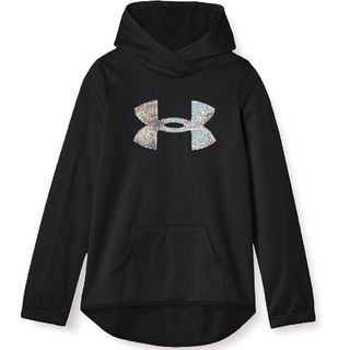 アンダーアーマー(UNDER ARMOUR)の美品 アンダーアーマー キラキラのビッグロゴ YXL 160 黒 キッズ(Tシャツ/カットソー)