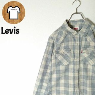 リーバイス(Levi's)の【Levis ウエスタンシャツ M レディース 海外古着 チェック A555】(シャツ/ブラウス(長袖/七分))