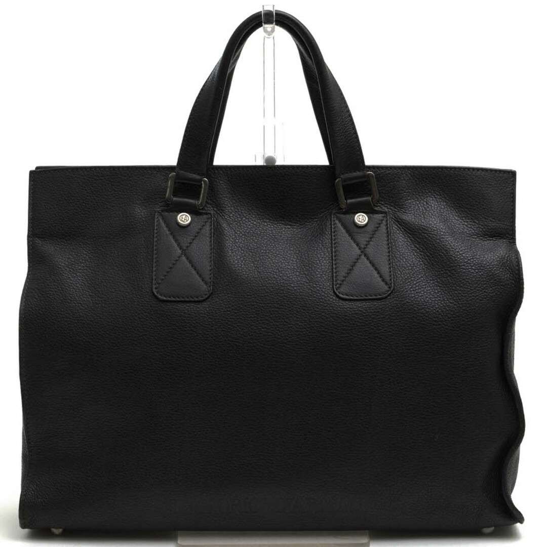 Armani - アルマーニ／EMPORIO ARMANI バッグ ブリーフケース ビジネスバッグ 鞄 ビジネス メンズ 男性 男性用レザー 革 本革 ダークブラウン 茶 ブラウン  シボ革 シュリンクレザー