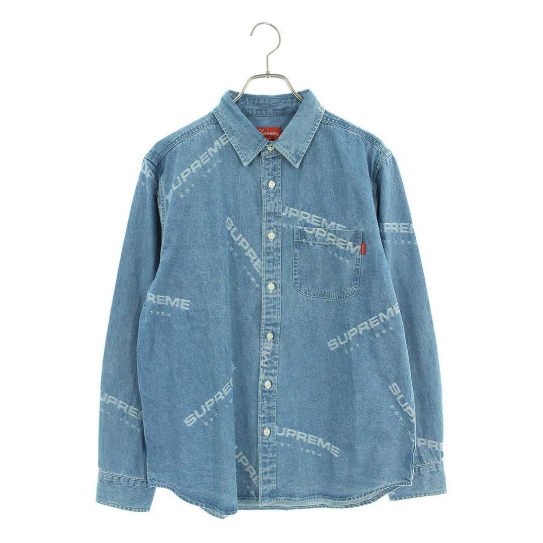 SUPREME 17AW Jacquard Denim Shirt デニムシャツ