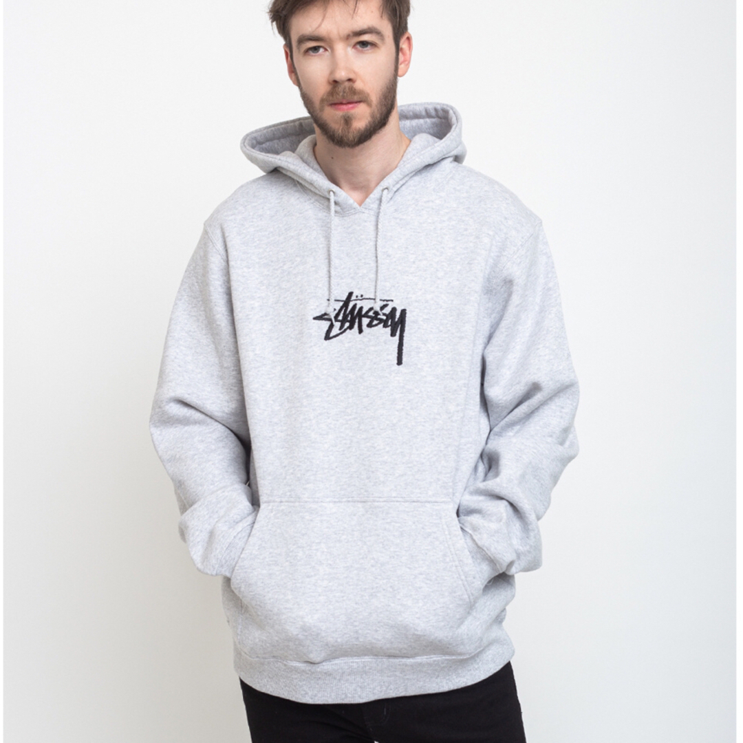 ☆ STUSSY STOCK LOGO APPLIQUE HOODIE ☆