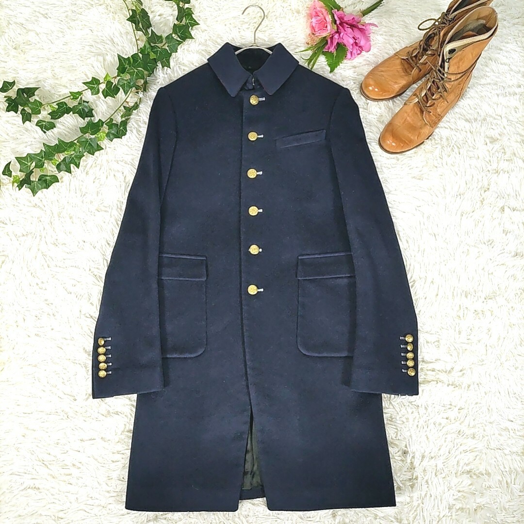 ジョゼフ◎金ボタン ロングコート(S)上質ステンカラーコート 制服に合わせたら◎ | フリマアプリ ラクマ