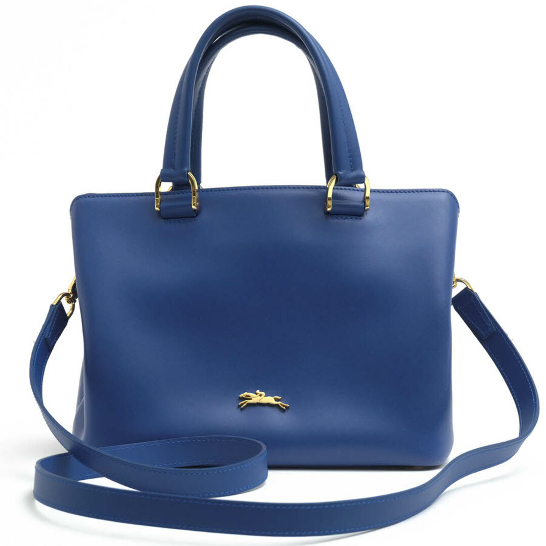 ロンシャン／Longchamp バッグ ハンドバッグ 鞄 トートバッグ レディース 女性 女性用レザー 革 本革 ブルー 青  HONORE オノレ404 2WAY ショルダーバッグ
