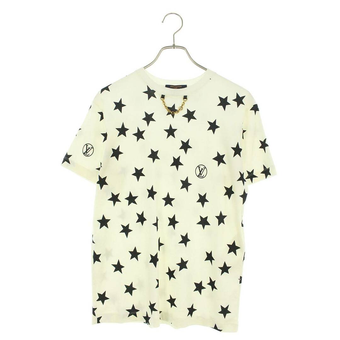 LOUIS VUITTON(ルイヴィトン)のルイヴィトン  RW222W PR9 FNTS30 スター柄フロントチェーン付きTシャツ メンズ XS メンズのトップス(Tシャツ/カットソー(半袖/袖なし))の商品写真