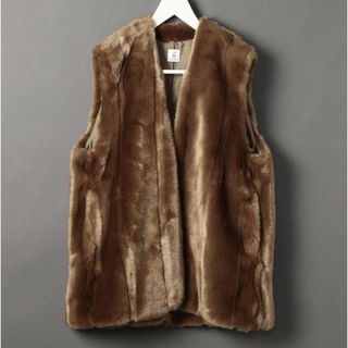 ビューティアンドユースユナイテッドアローズ(BEAUTY&YOUTH UNITED ARROWS)の6(ROKU)FAKE MINK FUR VEST ロク フェイクファーベスト(ベスト/ジレ)