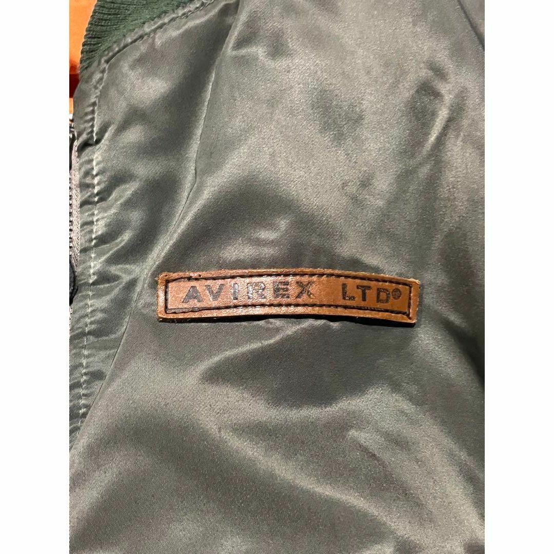 AVIREX(アヴィレックス)のavirex ma-1 90s USA製 コマーシャルロゴ　グリーン メンズのジャケット/アウター(フライトジャケット)の商品写真