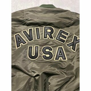 AVIREX - avirex ma-1 90s USA製 コマーシャルロゴ グリーンの通販 by